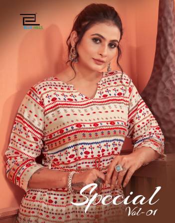 Special Vol 1 By Blue Hills Printed Fancy Wear Kurti Collection